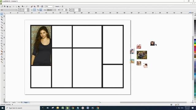 FAMILY PHOTO COLLAGE COREL DRAW