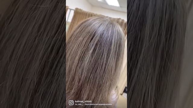 Мелкое мелирование на штопку , отличный вариант для скрытие седых волос #мелирование #аиртач