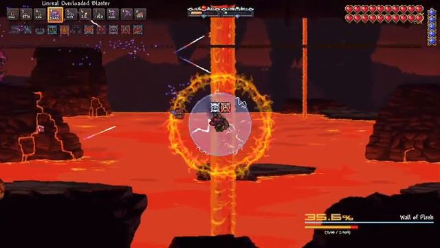 Terraria Calamity Mod - Death Mode Wall Of Flesh No Hit