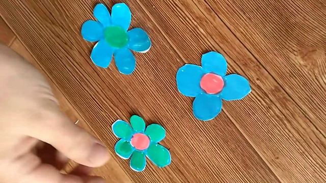 Цветочки из бумаги, раскрываются сами в воде