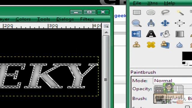 GIMP: Make A Metallic Text Dipped In Acid