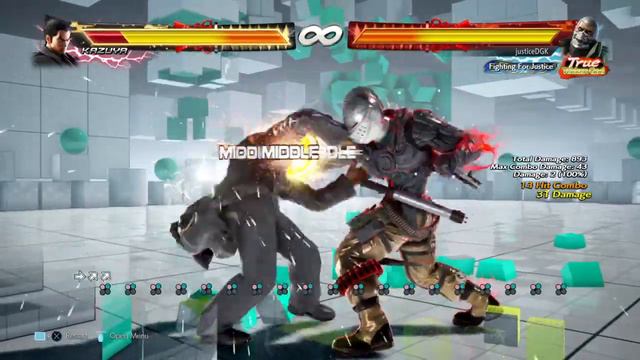 Tekken 7 Bryan Fury Extended 22 Hit Gatling Gun Rush