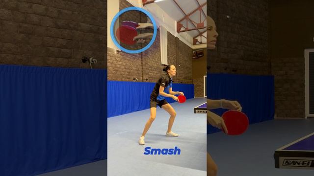 Два варианта удара справа по высокому мячу в настольном теннисе