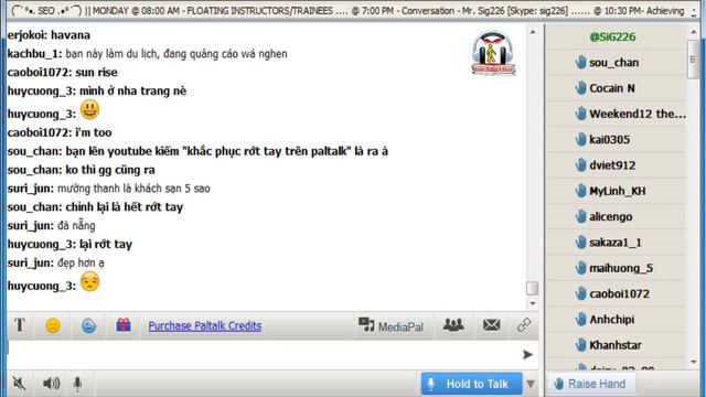 Vol.108 - English Conversation On Paltalk To Kenny N - Track 1079