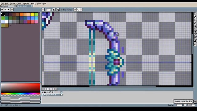 Pixel Art Timelapse - Terraria Zenith Bow