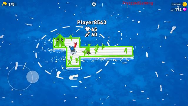 War of Rafts: Crazy Sea Battle - Gameplay Walkthrough Part 7 Raft Commander Boss Fight AndroidiOS