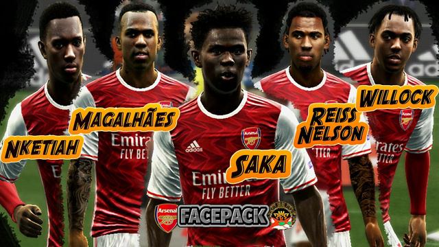 |ARSENAL 20/21| FACEPACK | PES2013 | By ZorrazFaces|