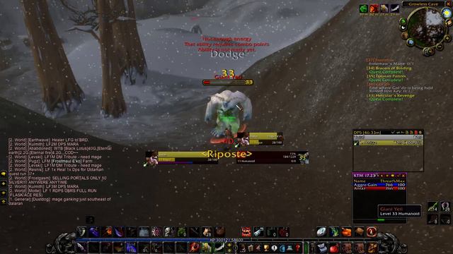 WoW Vanilla Rogue Leveling - Lights Hope Server