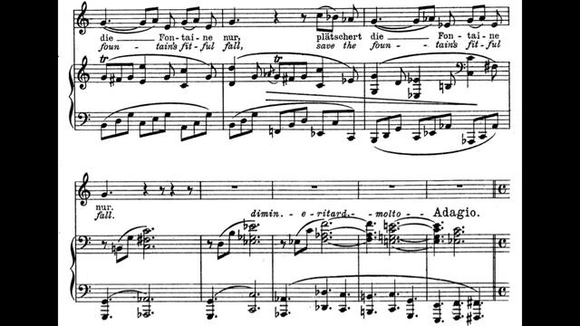 Unbewegte Laue Luft (J. Brahms) Score Animation