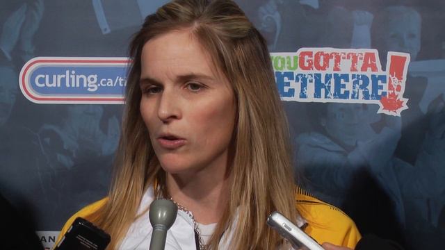 Draw 9 Media Scrum - 2013 Scotties Tournament Of Hearts