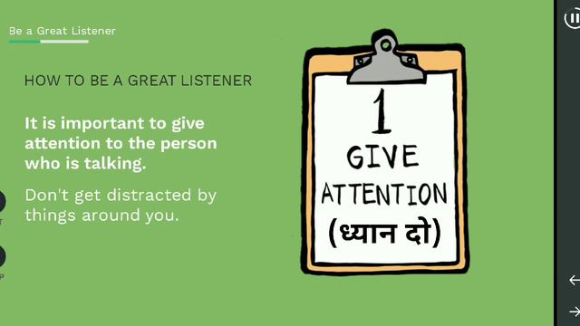 English Sikhen ।। Good Listener ।। अच्छा श्रोता ।। सही तरीके से सुनना ।। Approved By HSBC