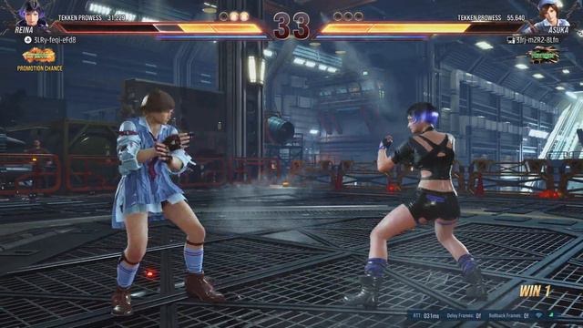 TEKKEN8 Reina VS Asuka Rank Match