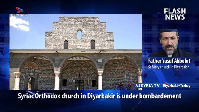 Bombs Falling Down During An Interview With Father Yusuf Akbulut