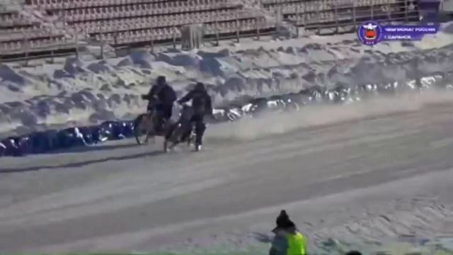 Ледовый спидвей 2024. Противостояние Валеев/Хомицевич. ЛЧР. 4 этап. Заезд 37. Саранск. 21 января