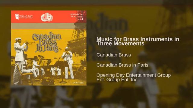 Canadian Brass - Music For Brass Instruments In Three Movements