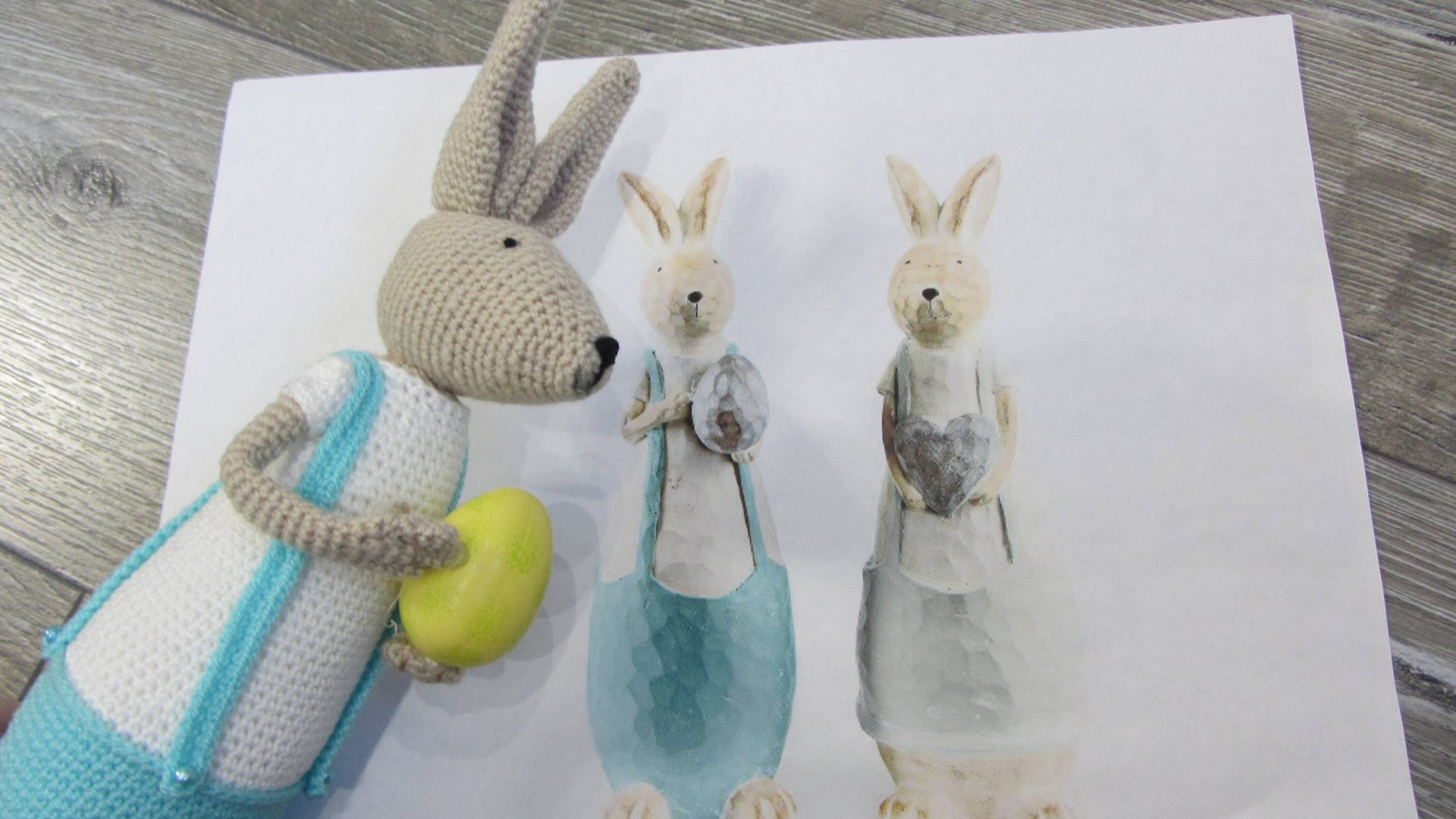 Пасхальный кролик 2 часть вяжем вместе