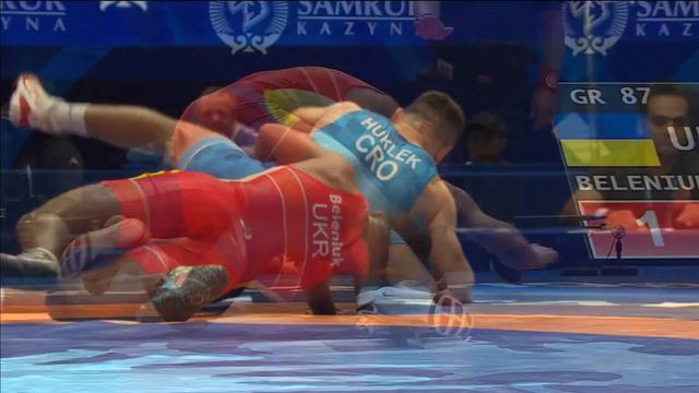 1/8 GR - 87 Kg: Z. BELENIUK (UKR) V. I. HUKLEK (CRO)