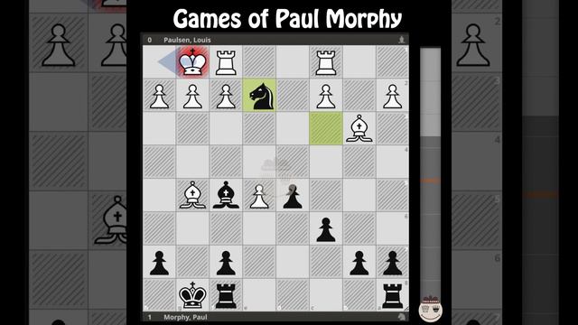 Paulsen, Louis - Morphy Paul || New York 1857 @chessbuddies 🔴 #PaulMorphy