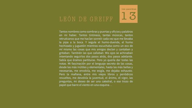 Remolinos - Consideraciones Panidas - León De Greiff