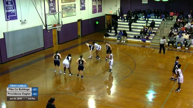 Varsity Girls Basketball - 2nd Half - Pike Co Vs Providence Christian On Studio 52 Productions TC2