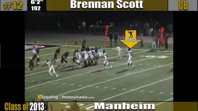 PA 2013 Brennan Scott - Manheim - QB 12 - Jr Yr - PROMO