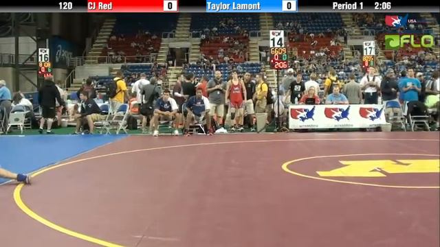 Cadet 120 - CJ Red (Indiana) Vs. Taylor Lamont (Utah)
