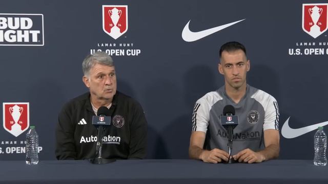 Open Cup Final Press Conference With Head Coach Tata Martino And Sergio Busquets