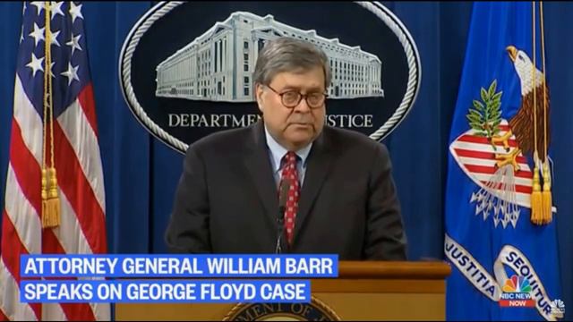 Attorney General William Barr Speaks Out On Protesters That Are Disrupting Peaceful Protests