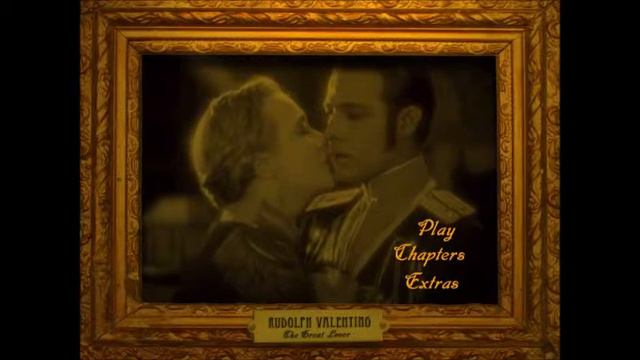 Rudolph Valentino - The Great Lover DVD Menu Carl Davis Music