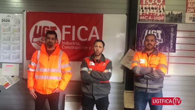 Roberto, Luis Y Esteban ACELOR MITTAL UGT FICA Asturias