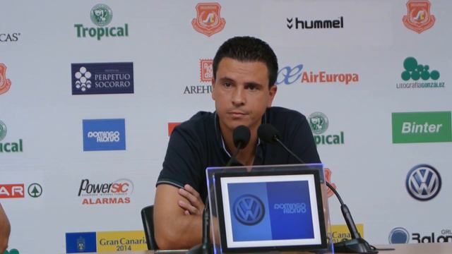 Previa UD Las Palmas - SD Eibar. Sergio Lobera, Ent. UD Las Palmas.