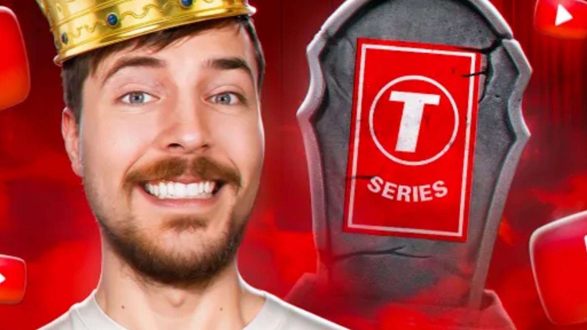 МИСТЕР БИСТ ПОБЕДИЛ T-SERIES И СТАЛ ТОП-1 НА ЮТУБЕ