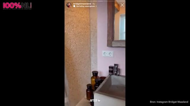 100%NL Magazine - Bridget Maasland Deelt Badkamer Make-over!
