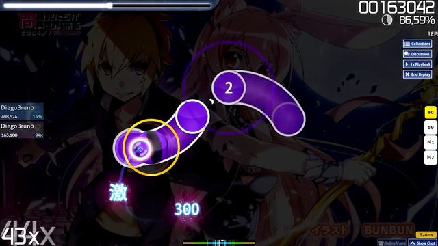 Nozumi Iori - Black + White [Hard] Osu!