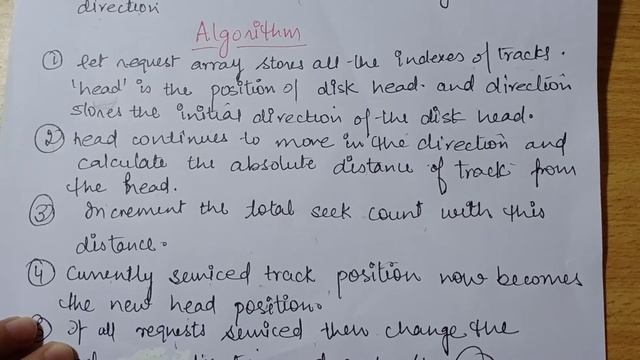 LOOK Scheduling Algorithm || Disk Scheduling Algorithm