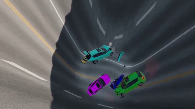 Giant & Small Cars Vs Giant Pit #11 – BeamNG.Drive