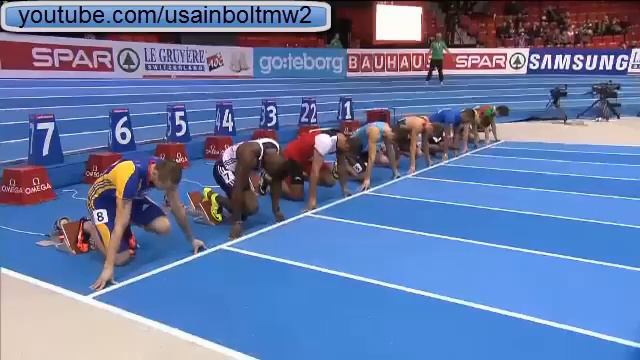European Indoor Championships 2013 60m Men Heat 1