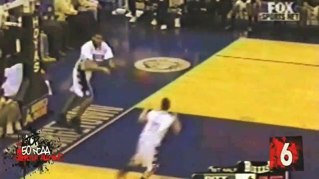 Julius Page Dunks Over Boumtje