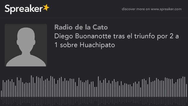 Diego Buonanotte Tras El Triunfo Por 2 A 1 Sobre Huachipato