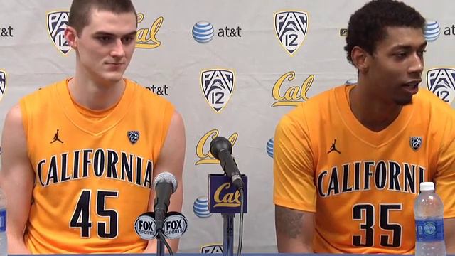 Cal Men's Basketball: David Kravish And Richard Solomon - Oregon Post Game (2/2/13)
