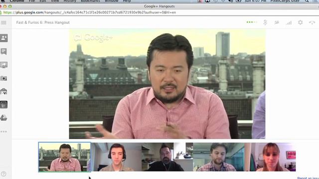 Fast & Furious 6 Google+ Hangout With Justin Lin And Luke Evans