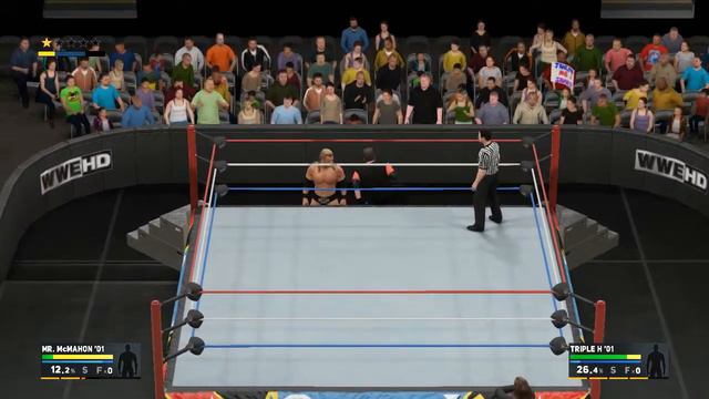 WWE2K17 Винс Макмэн против Трипл Эйча.