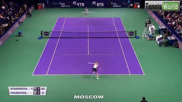 Magdalena RYBARIKOVA Vs Maria SHARAPOVA Highlights WTA  Moscow 2017
