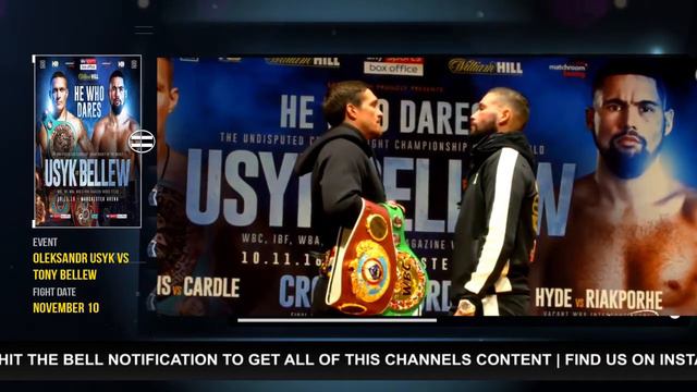 Oslander Usyk Vs Tony Bellew | Final Presser Face 2 Face