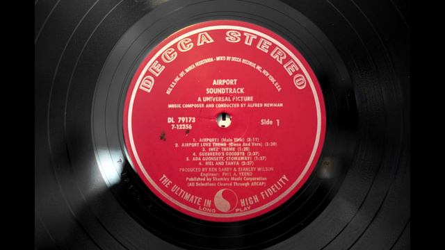 Alfred Newman - Airport/ Airport Love Theme (LP, Linn Sondek, Koetsu Black GL, Herron Audio)