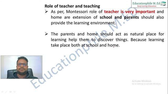 Educational Philosophy Of Maria Montessori |For M.Ed (Education Studies)| By Anil Kashyap