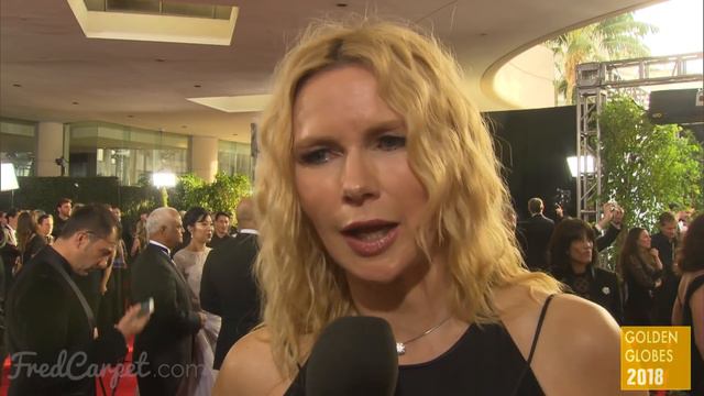 Veronica Ferres Interview | GOLDEN GLOBES 2018 Red Carpet | FredCarpet