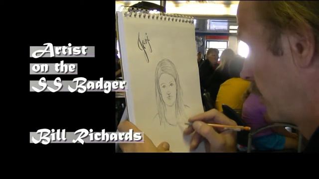Drawing Portraits On The SS Badger