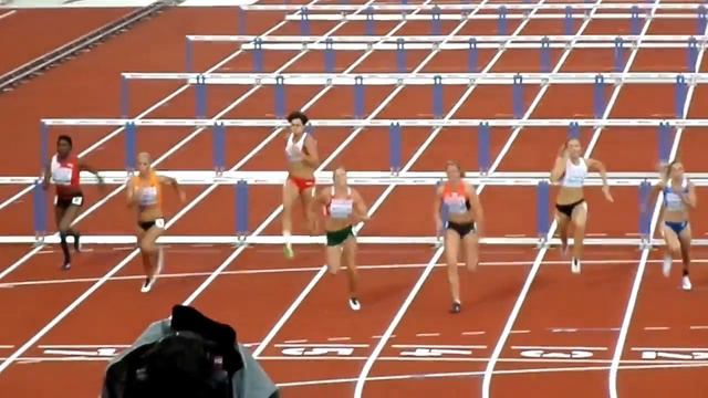 Zevenkamp Vrouwen 100m Horden Op EK Atletiek Amsterdam