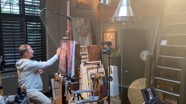 Sharks, Cosmetic Surgery & Mortality: Jonathan Yeo Paints Jamie Oliver. Part 3